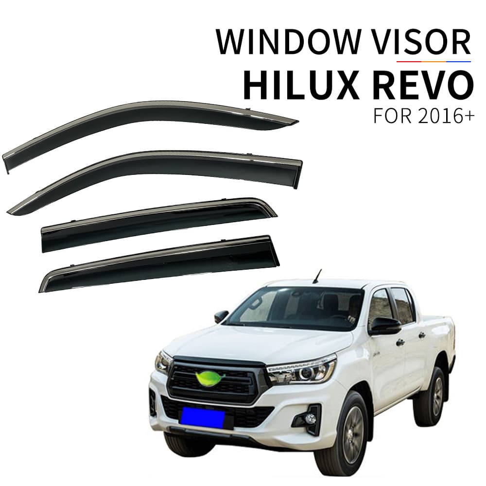 Drop shipping for Toyota Hilux Revo 2016+ rain and shine side window deflector