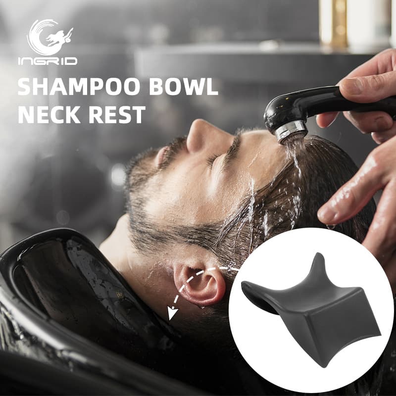 Waterproof PU Neck Pillow for Salon Shampoo Bed, Hair Salon Accessory Silicone Neck Rest Cushion