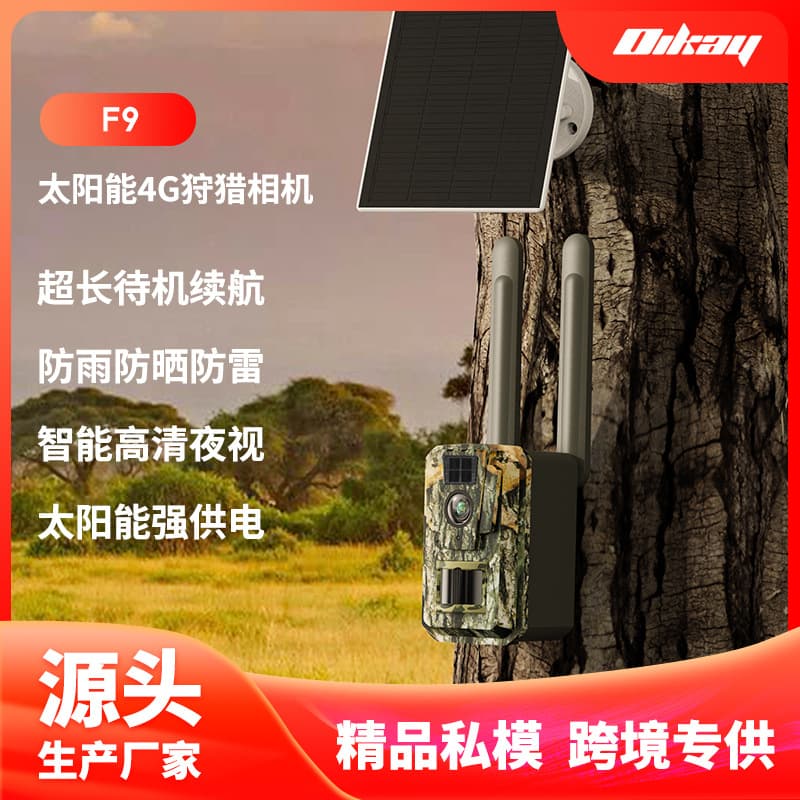 New Hunting Camera Ultra HD Solar Powered Low Power Infrared Night Vision 4G Surveillance Camera