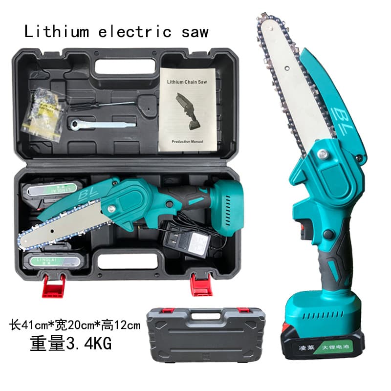 Brushless Rechargeable Lithium Chainsaw Garden Logging Pruning Shears Electric Saw Lithium Electric Chain Saw Mini Chainsaw