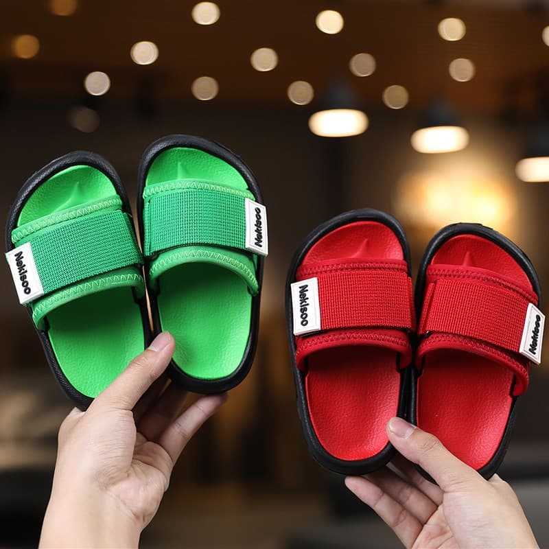 2021 Fashionable Children's EVA Sandals Home Slippers Canvas Brazilian Shoes For Boys And Girls Beach Slippers Home Wear