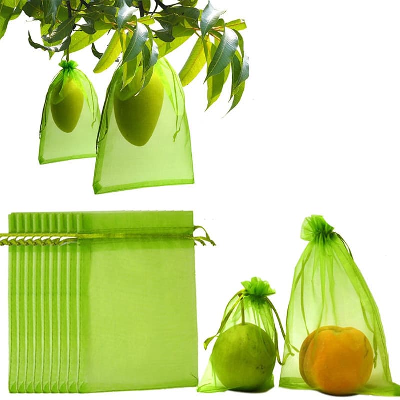 Amazon Fruit Protection Bags with Drawstrings - Anti-Bird and Anti-Insect Net Bags