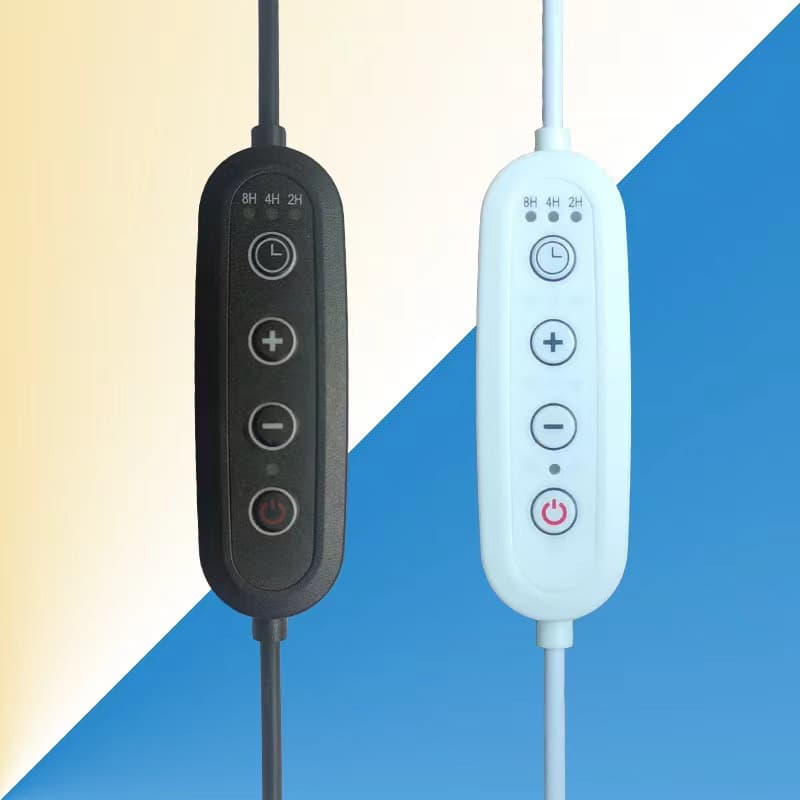 110V 220V Timer Dimmer Switch Cable for Plant Lights with Multiple Plug Options and 3-Stage Timing