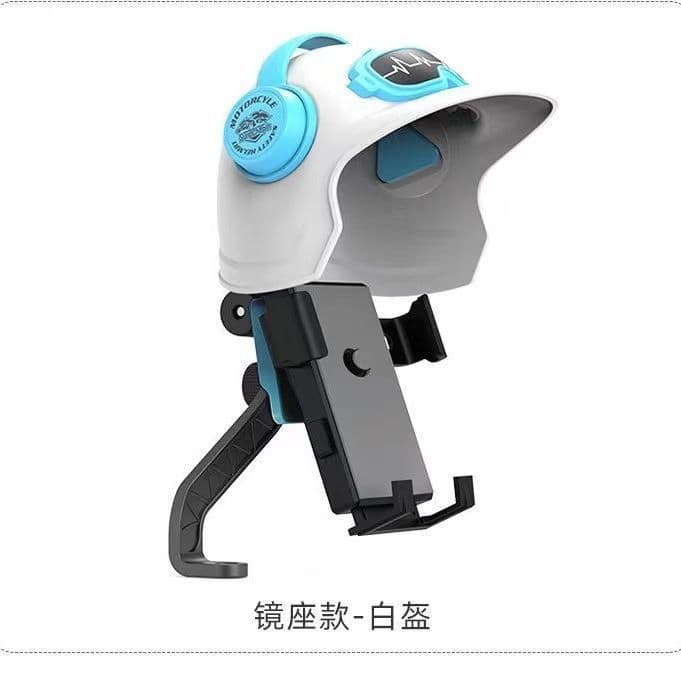 Shockproof Phone Mount Cross-border Small Helmet Electric Bike Phone Holder Rider Navigation Motorcycle Bicycle Shockproof Design