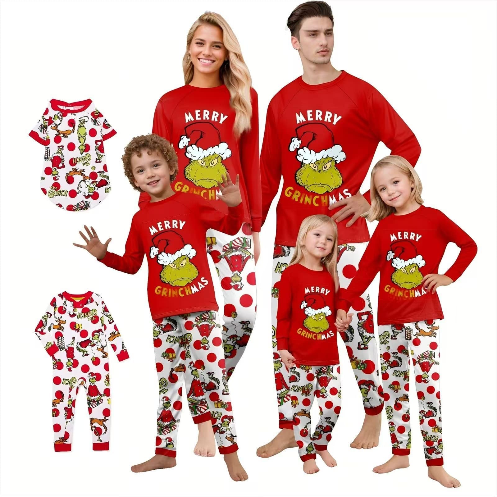 Cross-border Europe and America Amazon AliExpress New Christmas Family Pajama Set, eBay Printed Long Sleeve Matching Outfits