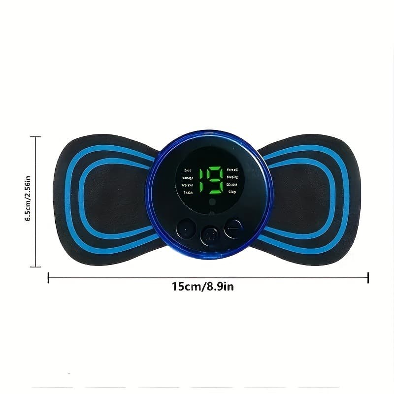 Smart EMS Mini Massage Patch, Portable Shoulder and Neck Massager, Home Electric Meridian Pulse Cervical Massager