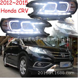 For Honda CR-V Headlight HID Xenon Front Light LED Daytime Running Light 2012~2015
