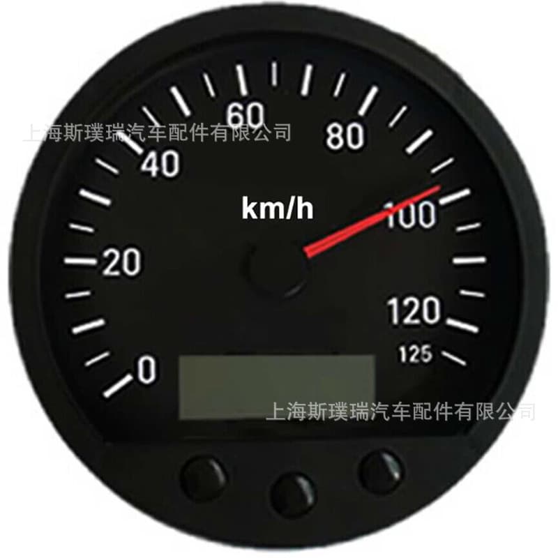 140MM truck speedometer, pulse meter, modified universal speedometer, adjustable mileage, with overspeed alarm