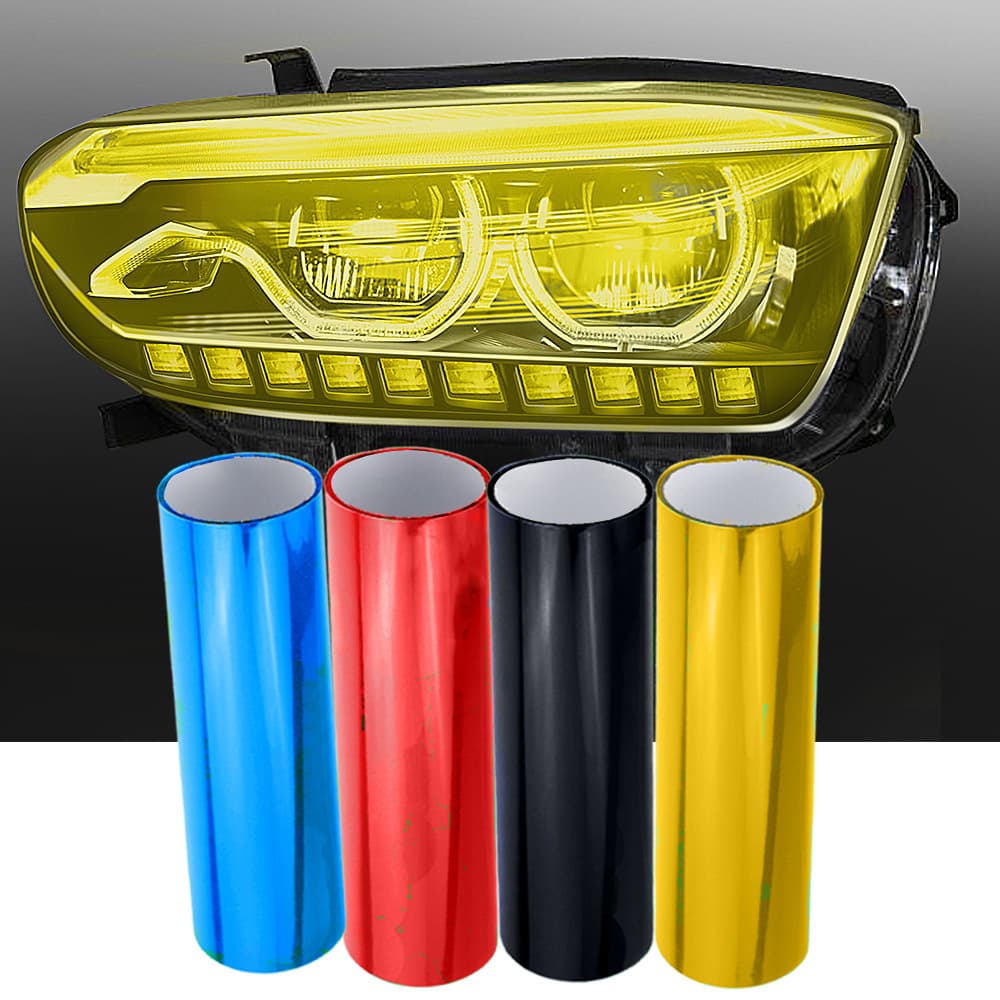 Car transparent lampshade color-changing film, headlight and taillight color-changing film, car light film, light-transmitting film, colorful magic light film