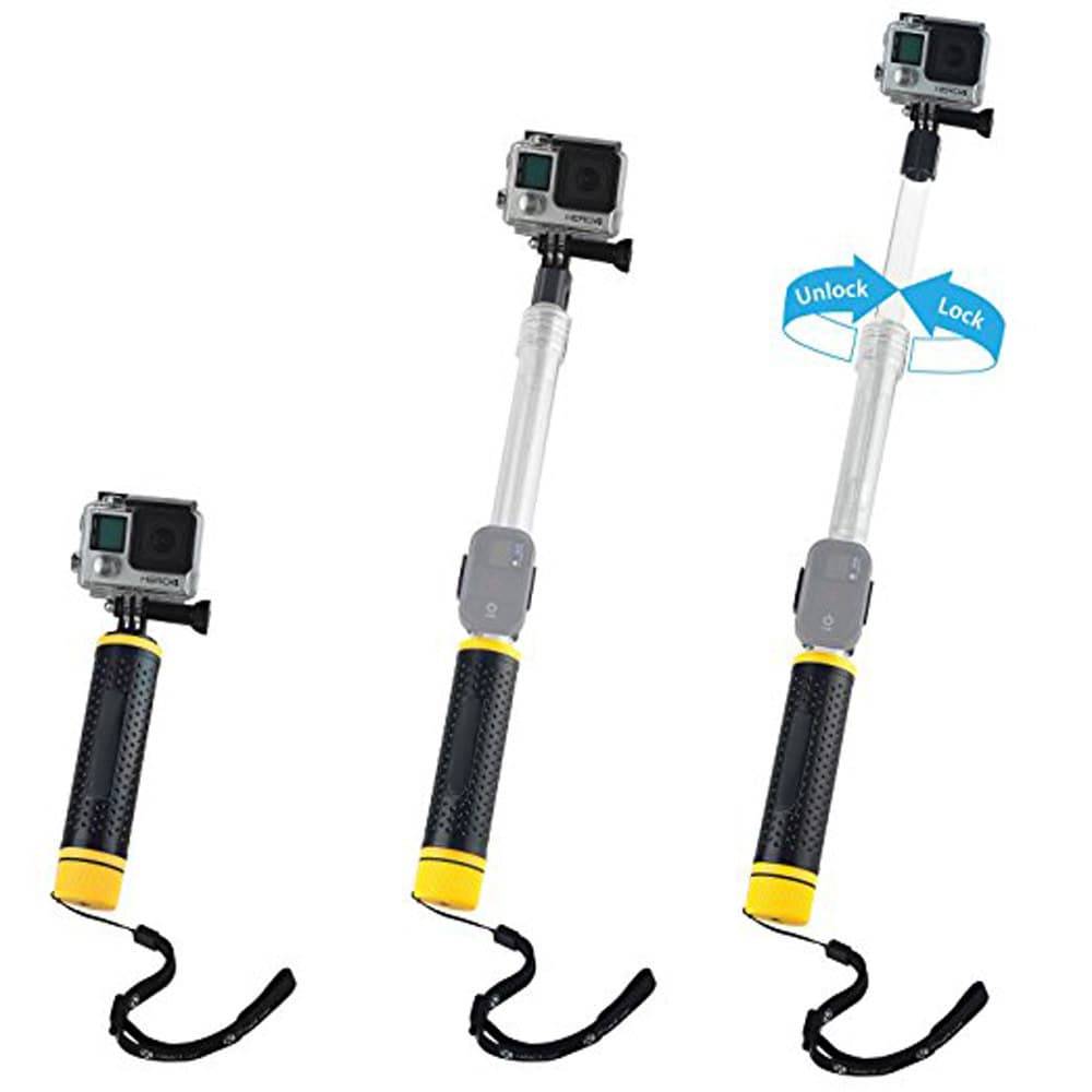 Second Generation GoPro Mount Crystal Telescopic Transparent Diving Pole Detachable Hero5 Floating Pole