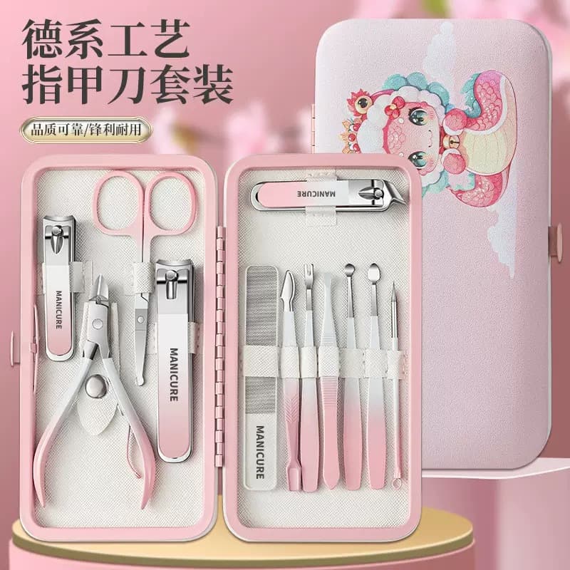 German Seiko high-end stainless steel nail set cartoon cute high-quality nail scissors gift box nail clipper