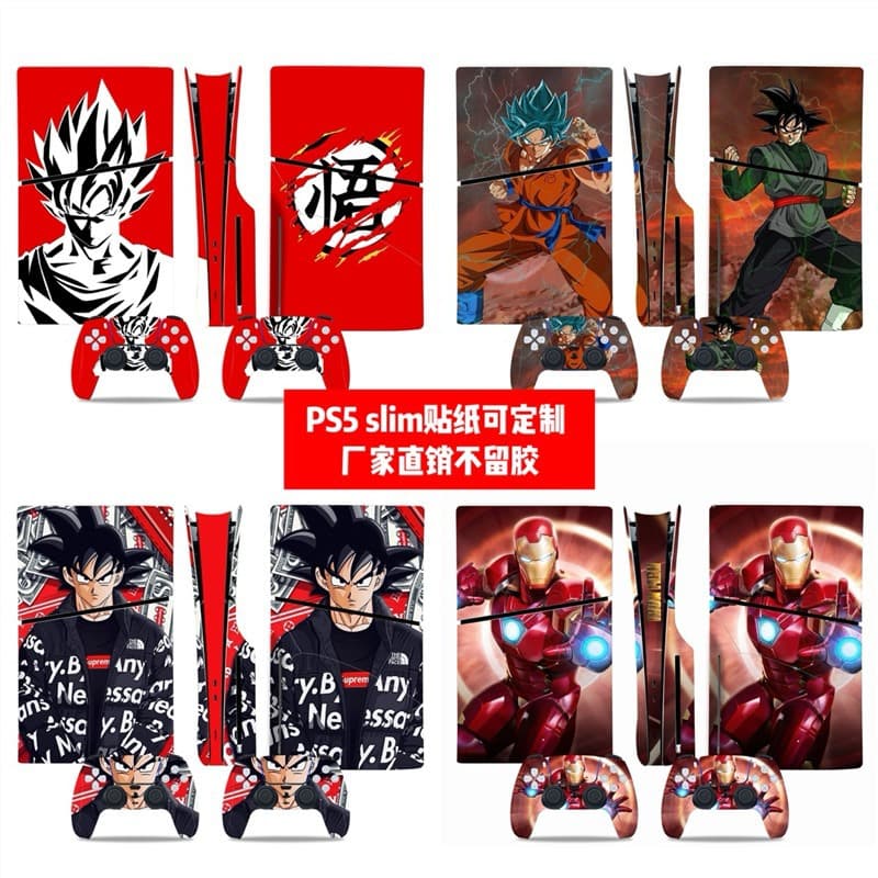 PS5 SLIM Disc Version Sticker PS5 SLIM Digital Version Skin PS5 SLIM Dragon Ball Sticker DIY