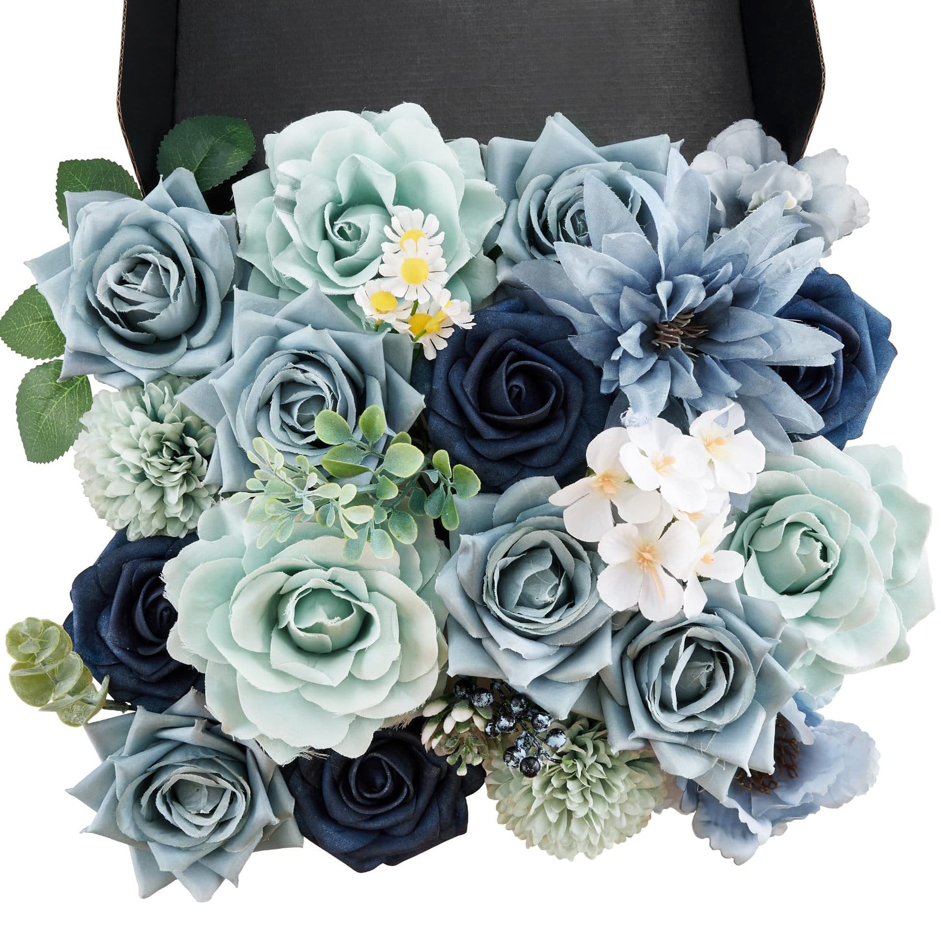 Artificial Flower Combination Box Set for DIY Floral Arrangement, Wedding Bouquets, Table Party Home Decoration