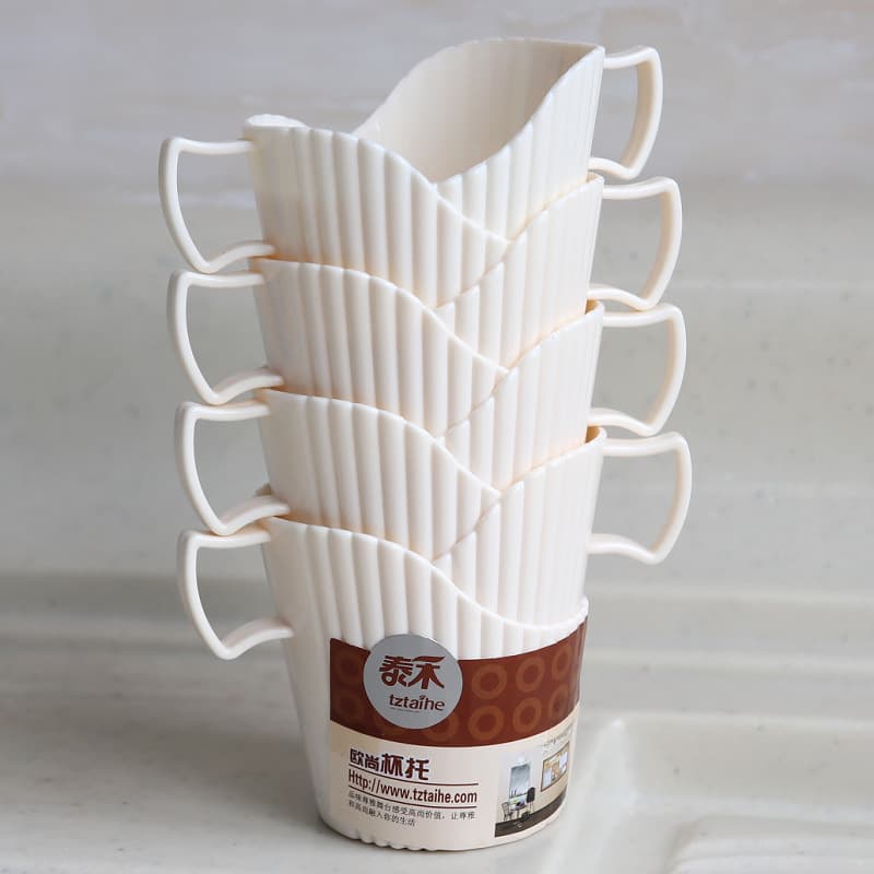 8-piece thickened disposable paper cup holder, anti-scald heat-insulating cup sleeve, paper cup stand, plastic cup tea holder