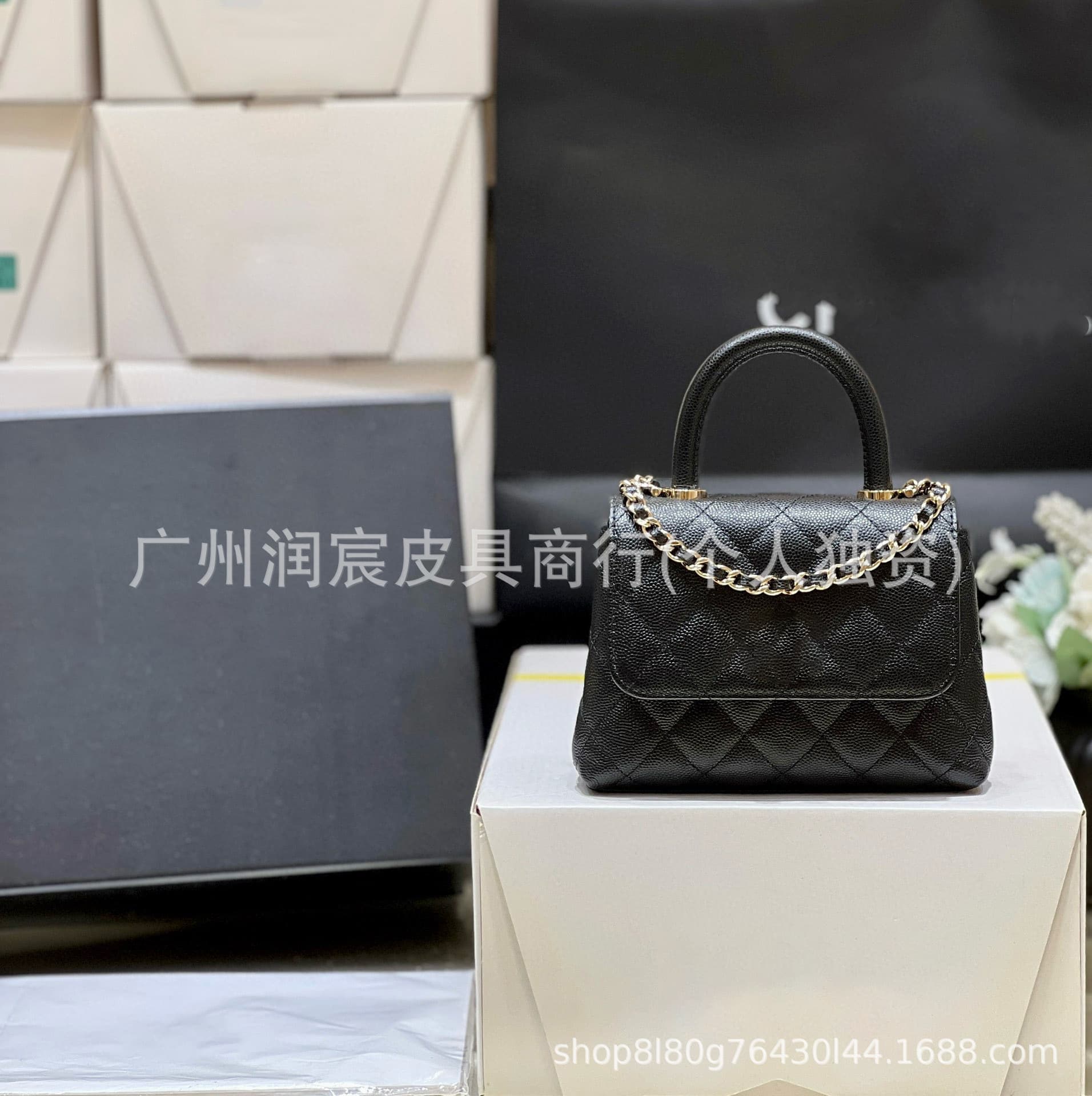 Three Sheep 24K Original Leather Coco Handle Nano New Size Haas Calfskin Nano Coco Bag 4244