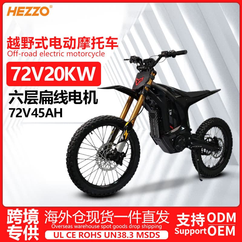 20KW Arctic Leopard Clouded Leopard High Power Motor Electric Motorcycle Oil Brake Lithium Battery Super Long Range Off-Road Motorcycle