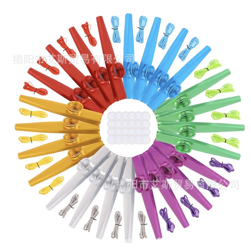 Kazoo Metal Kazoo Mouth Blown Instrument, Great Companion for Guitar, Ukulele, Violin, Piano, Keyboard