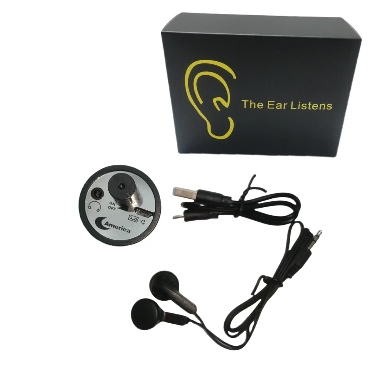 Small Sound Collection Detection Leak Detector Black Pickup Wall Sound Amplifier Leak Finder