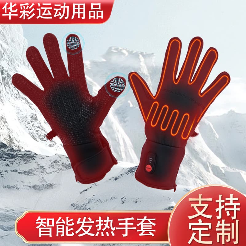 2025 New Cross-border Smart Heating Gloves Three-Temperature Adjustment Heating Ski Gloves Outdoor Sports Coldproof Warmth