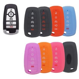 Silicone Car Key Cover for Ford EcoSport, Focus, Fiesta, Escape, Edge Remote Key Case