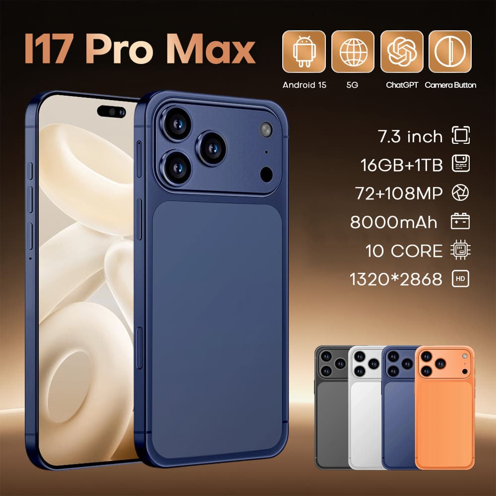 The new i17ProMax cross-border mobile phone 7.3-inch 3+16GB Android smartphone source manufacturer TK can be shipped on behalf of