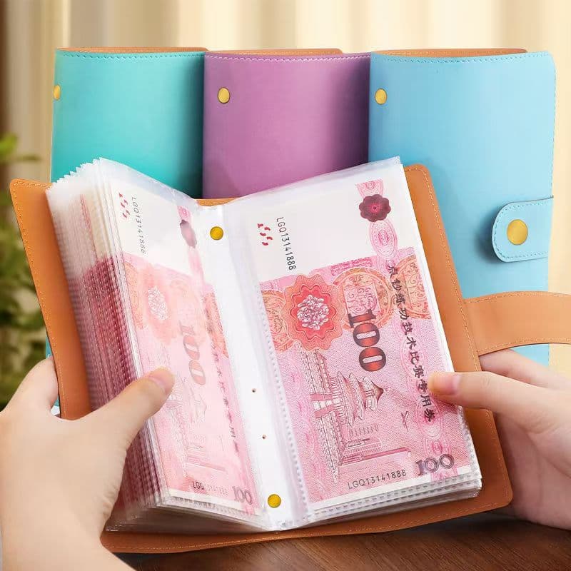 Portable Small Size Chinese Yuan Note Collecting Album Coin Protection Sleeve Money Storage Booklet Home Decorations