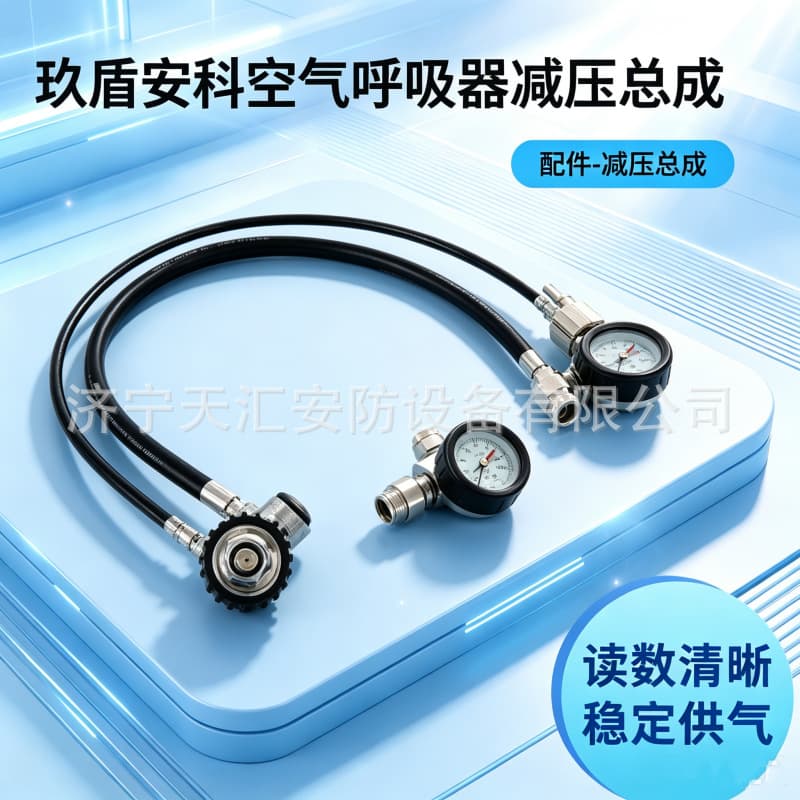 Jiudun Anke Positive Pressure Air Breathing Apparatus Accessories - JD-JYZC Alarm Whistle Pressure Gauge Accessories Pressure Reducing Assembly
