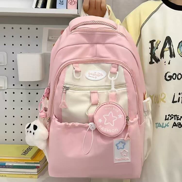 Two-piece Backpack Set for Men and Women, Urban Simple Lightweight Large Capacity Student Backpack, Wholesale Trendy