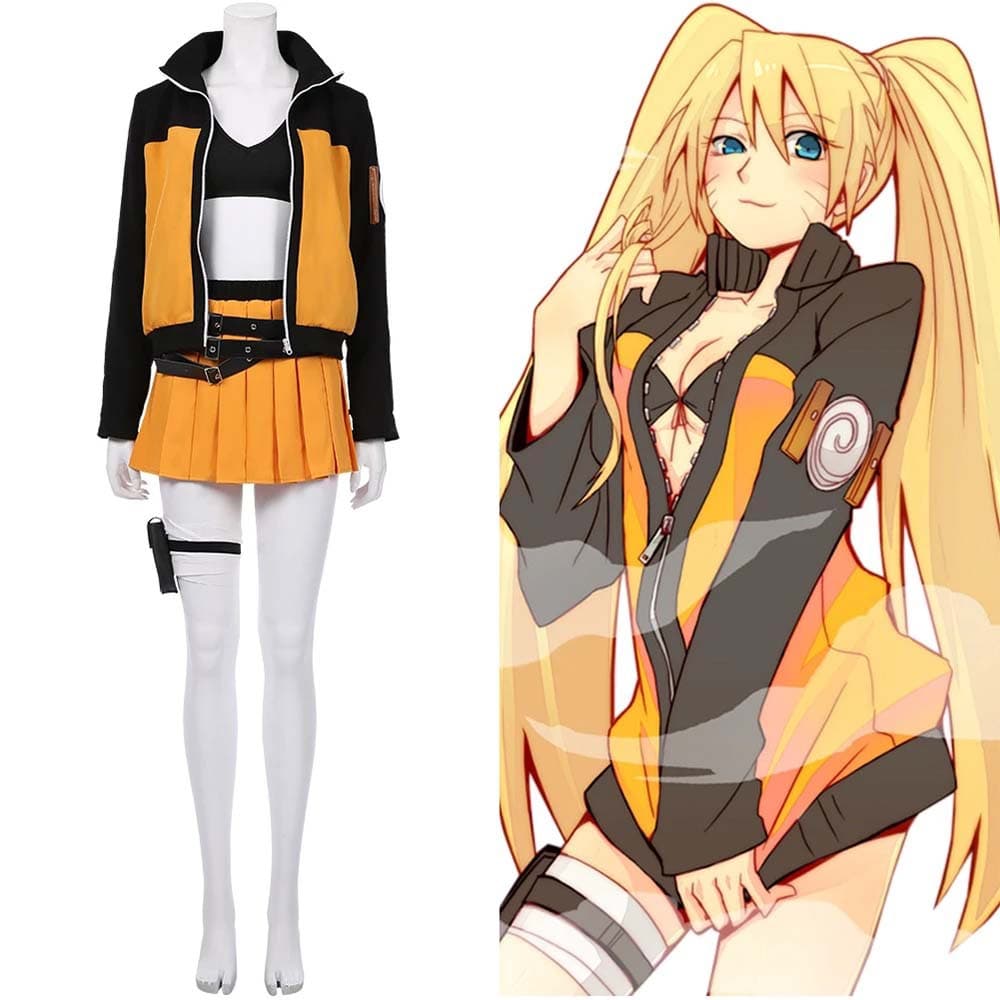 Ninja Cosplay Costume Naruto Shippuden Female Version Anime Cosplay Outfit Wholesale In Stock