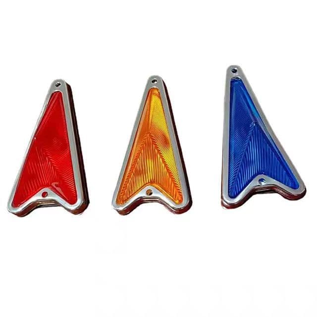 12V 24V Triangular Luminous Glass Marker Indicator Light Turn Signal Japanese Truck Accessories Export Supply