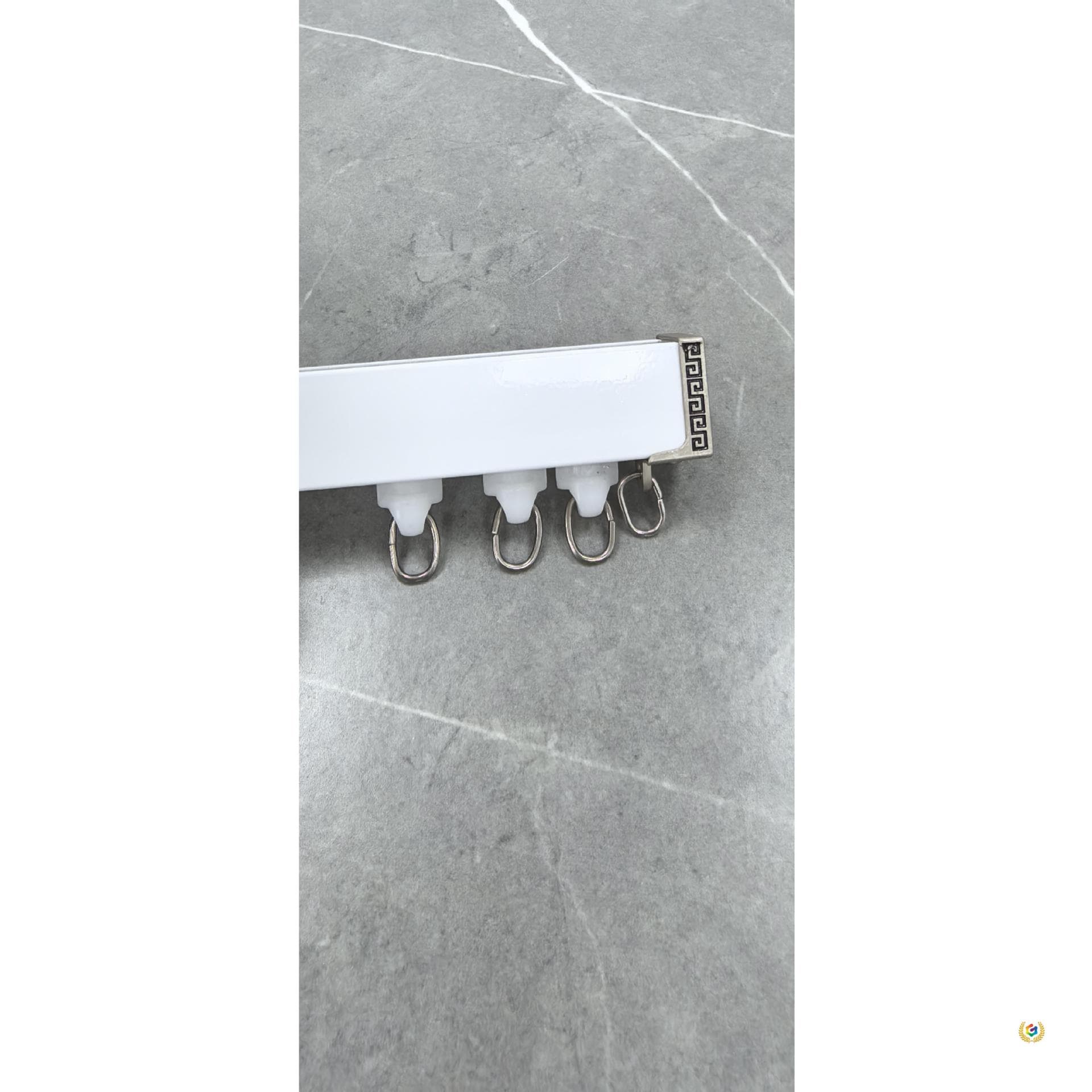 ✅Aluminum alloy curtain tracks, U-shaped, bay window, balcony, silent curved track, roller track, straight, single, double, top track, thickened