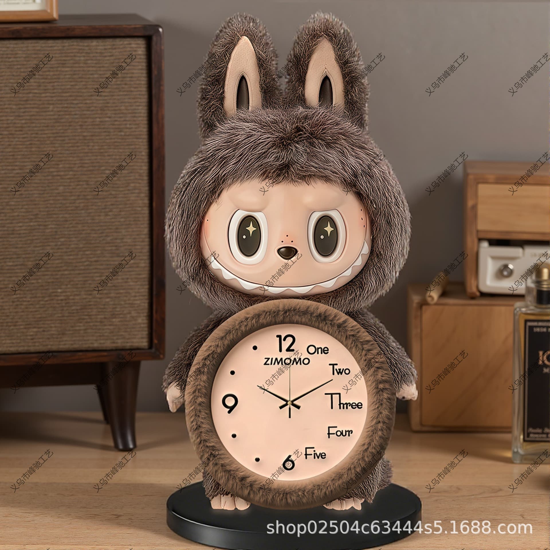 LABUBU Internet celebrity hot style table clock is fashionable and beautiful living room dining room desk coffee table dining table clock