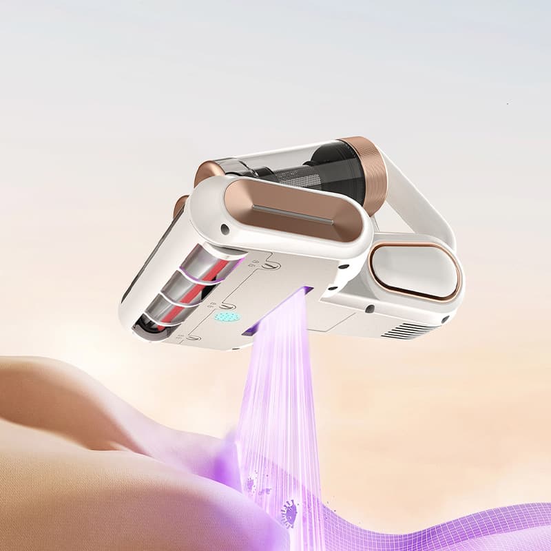Xing'ou Mite Remover Dual-Cup Dust Tank Ultrasonic UV Sterilization Mite Removal Machine Home Wireless Handheld Vacuum Cleaner