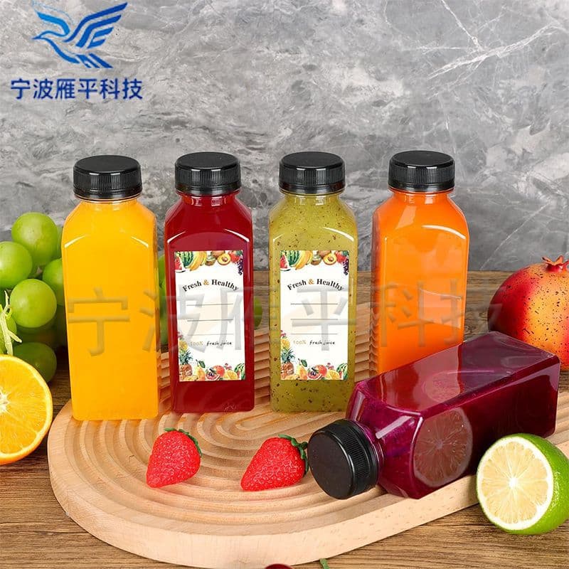 Manufacturer wholesale 12oz16oz transparent plastic bottle food grade beverage bottle juice bottle Amazon source manufacturer
