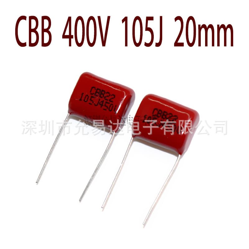CBB Capacitor Film Capacitor 400V105J 20mm