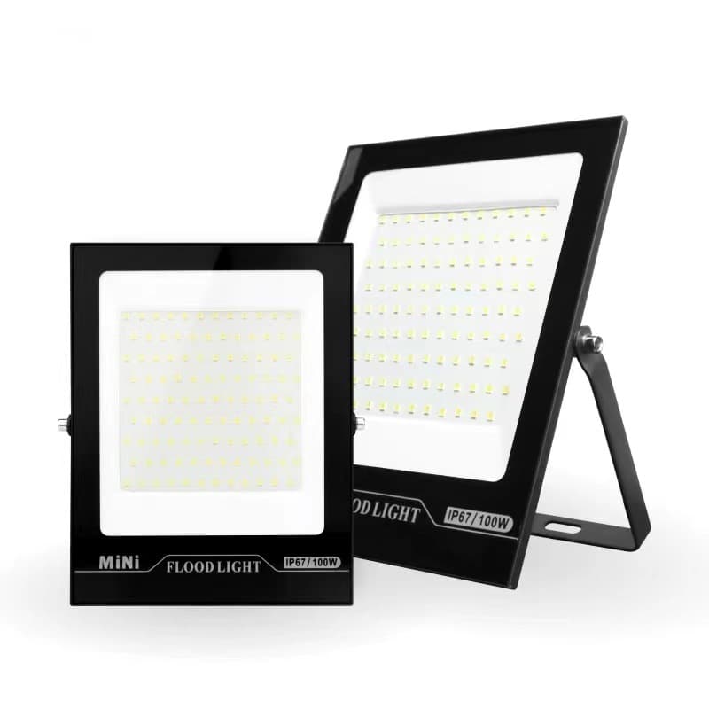 Cross-border Floodlight Outdoor Spotlight Searchlight Construction Industrial Lighting LED Lawn Garden 200W Waterproof Energy-Saving