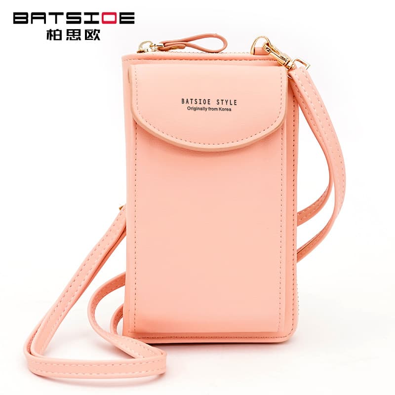 New large capacity phone case crossbody sling bag with zipper, multifunctional long handbag ladies' wallet wholesale
