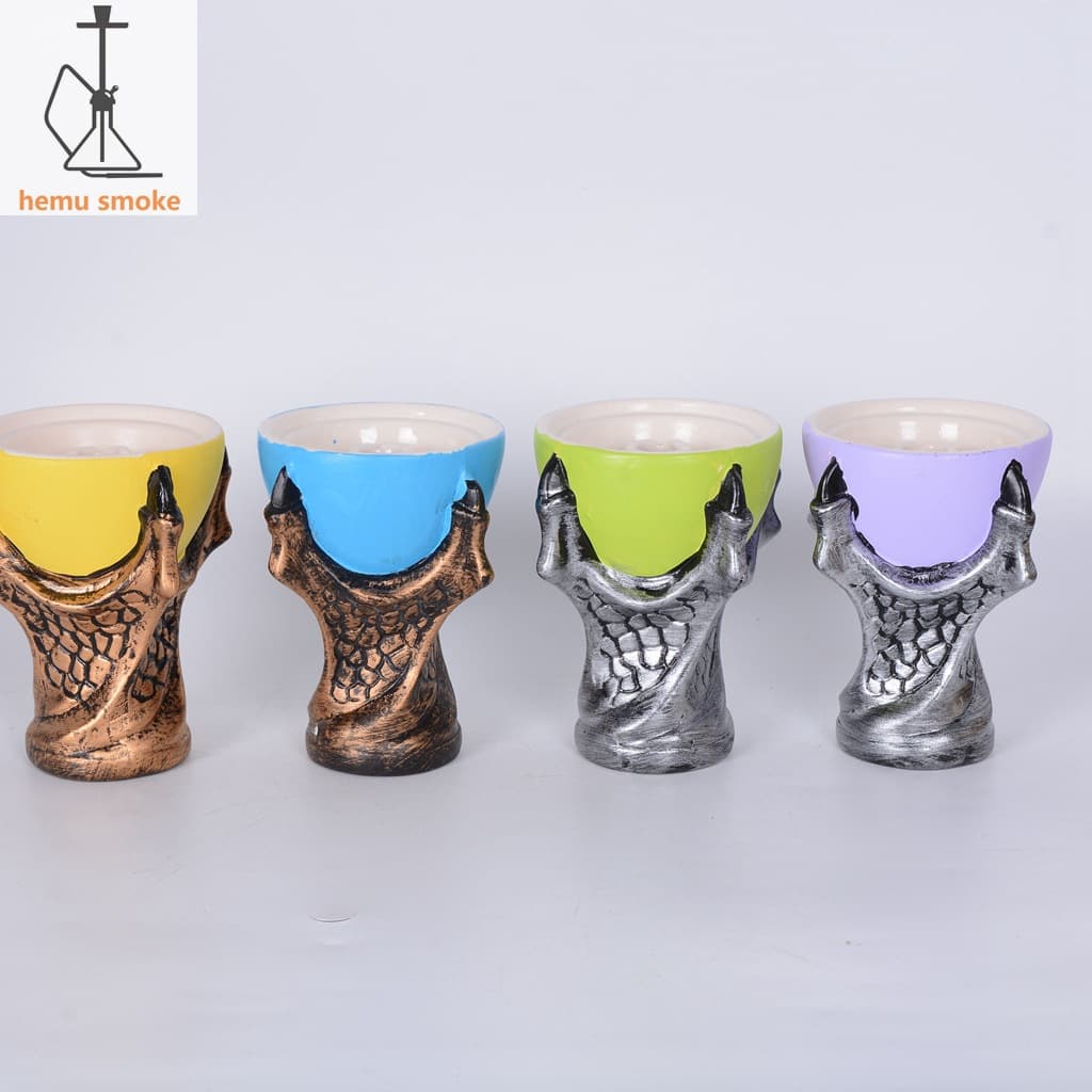 Hemu Smoking Sets Cross-Border Hookah Accessories Factory Smoking Pots and Bowls with Shredded Tobacco Darkside Hookah Smoking Pots