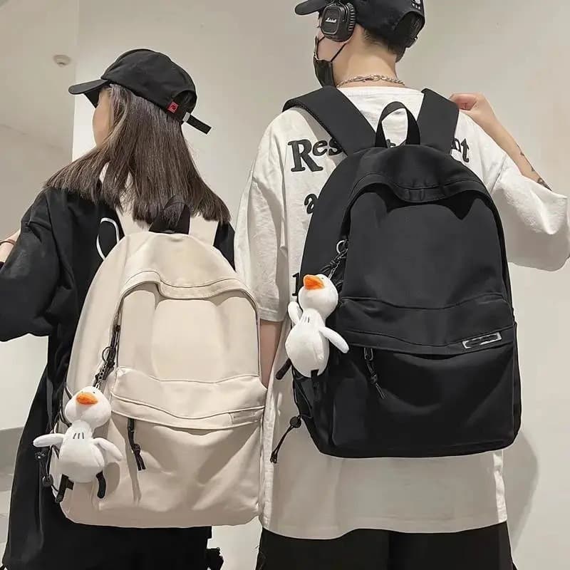 Men's Minimalist Large-Capacity Travel Backpack, Casual Japanese Style for Middle School, High School, and College Students