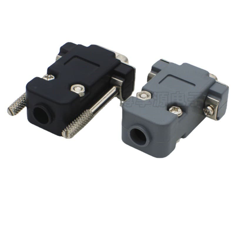 DB9 2-row 9-pin female/male RS232 serial solder connector for PLC