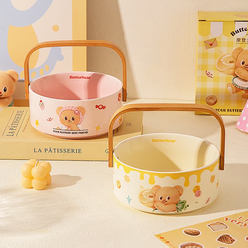 【Modern Housewife & Butter Bear】Fruit Tray for Living Room Coffee Table, New Style Fruit Basket