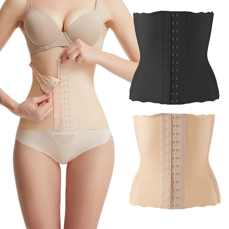 Cross-border Seamless Shapewear Belt for Dresses, Thin Waist Cincher with 8 Steel Bones, Postpartum Body Shaper 25CM