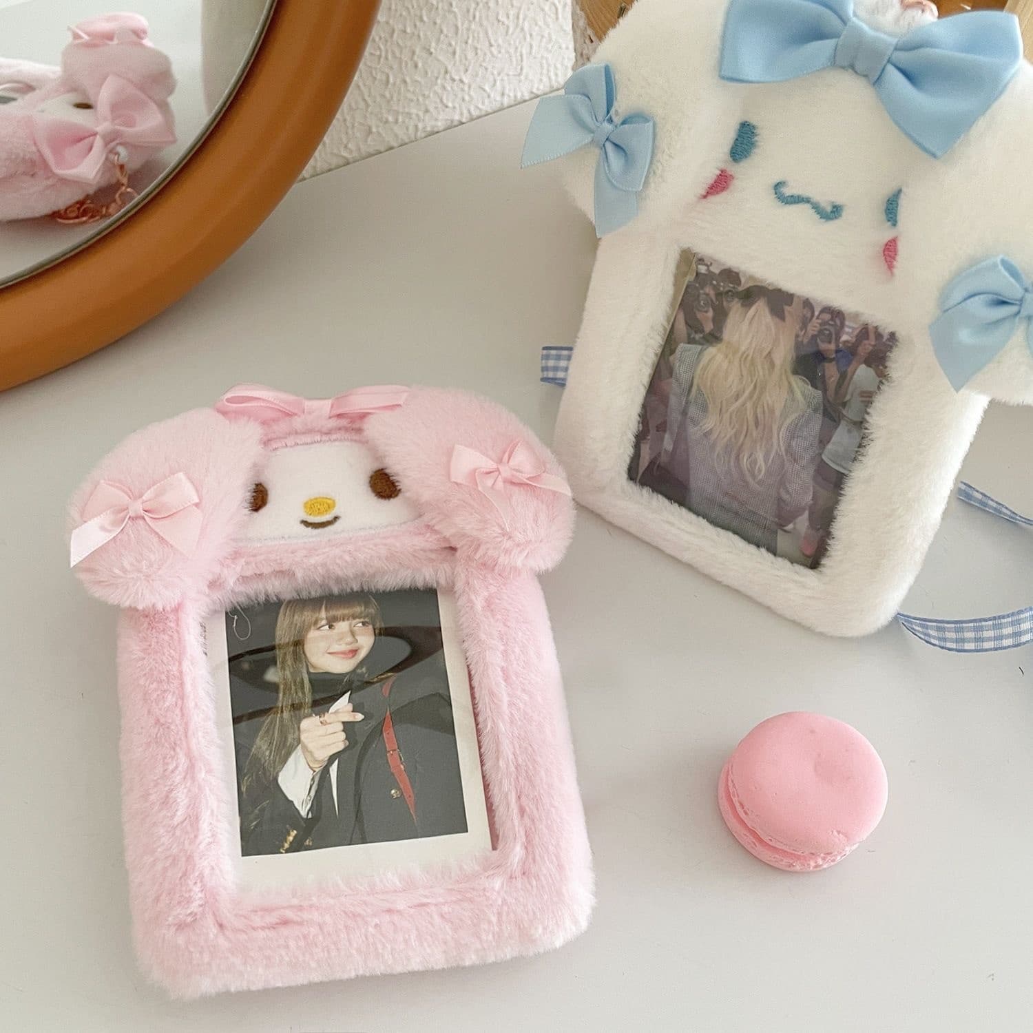 Cinnamoroll My Melody Plush Card Holder Campus Meal Card Bus Card Protector Idol Photo Card Sleeve Ins Style