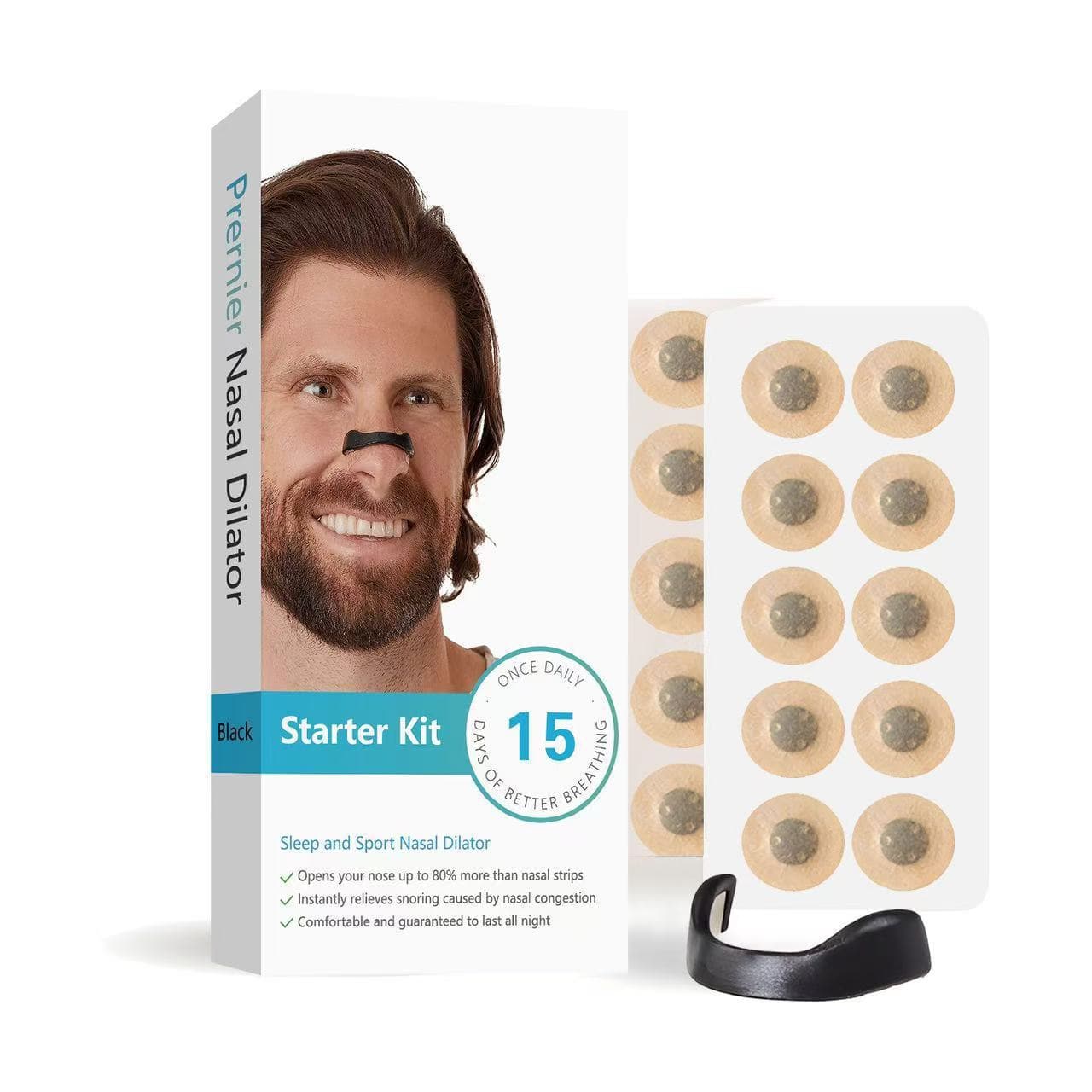 Cross-border popular nasal breathing dilator, nasal congestion, sports ventilation, nasal patch, nostril intake, magnetic nasal cavity