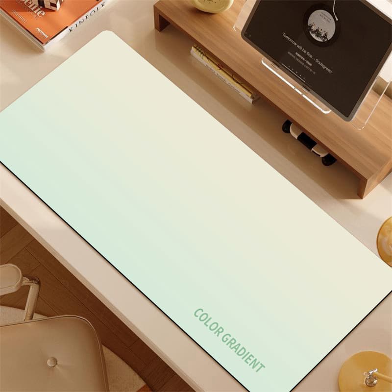 Solid Color Gradient Large Mouse Pad High-Definition Print Anti-Slip Thickened Computer Game Desk Mat