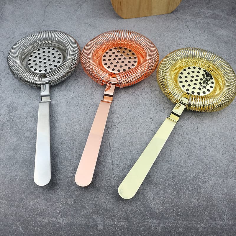 304 Stainless Steel Filter Ice Filter, European Hawthorne Cocktail Ice Filter, Bar Equipment