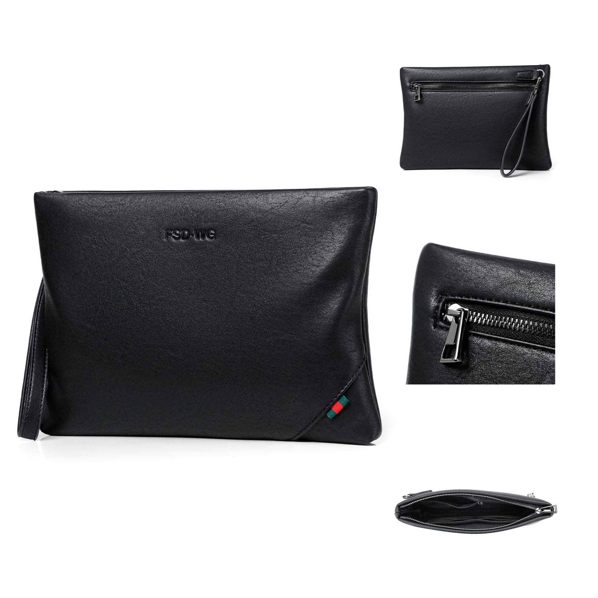 New Cross-Border Handbag Men's Bag Embossed Clutch Business PU Men's Bag Large Capacity Envelope Bag