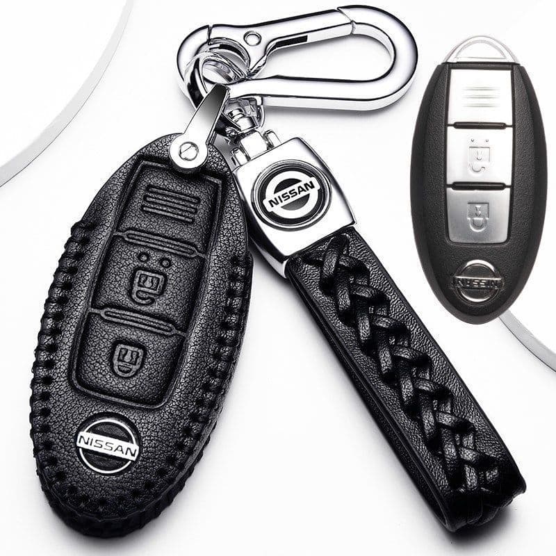 Special Nissan Tiida Key Case 2021 High-end Clasp 20 Nissan Tiida Key Bag Leather Men's and Women's TIIDA