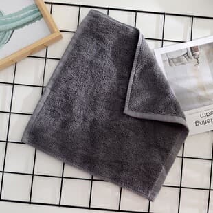 Hotel Bathroom White Towel Dark Small Square Towel Coffee Blue Cotton Thick Square Towel Wholesale