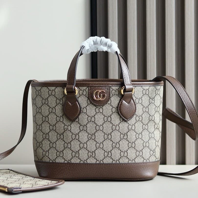 G family classic bag new mini tote tote bag Ophidia series shopping bag hand-held crossbody women's bag real